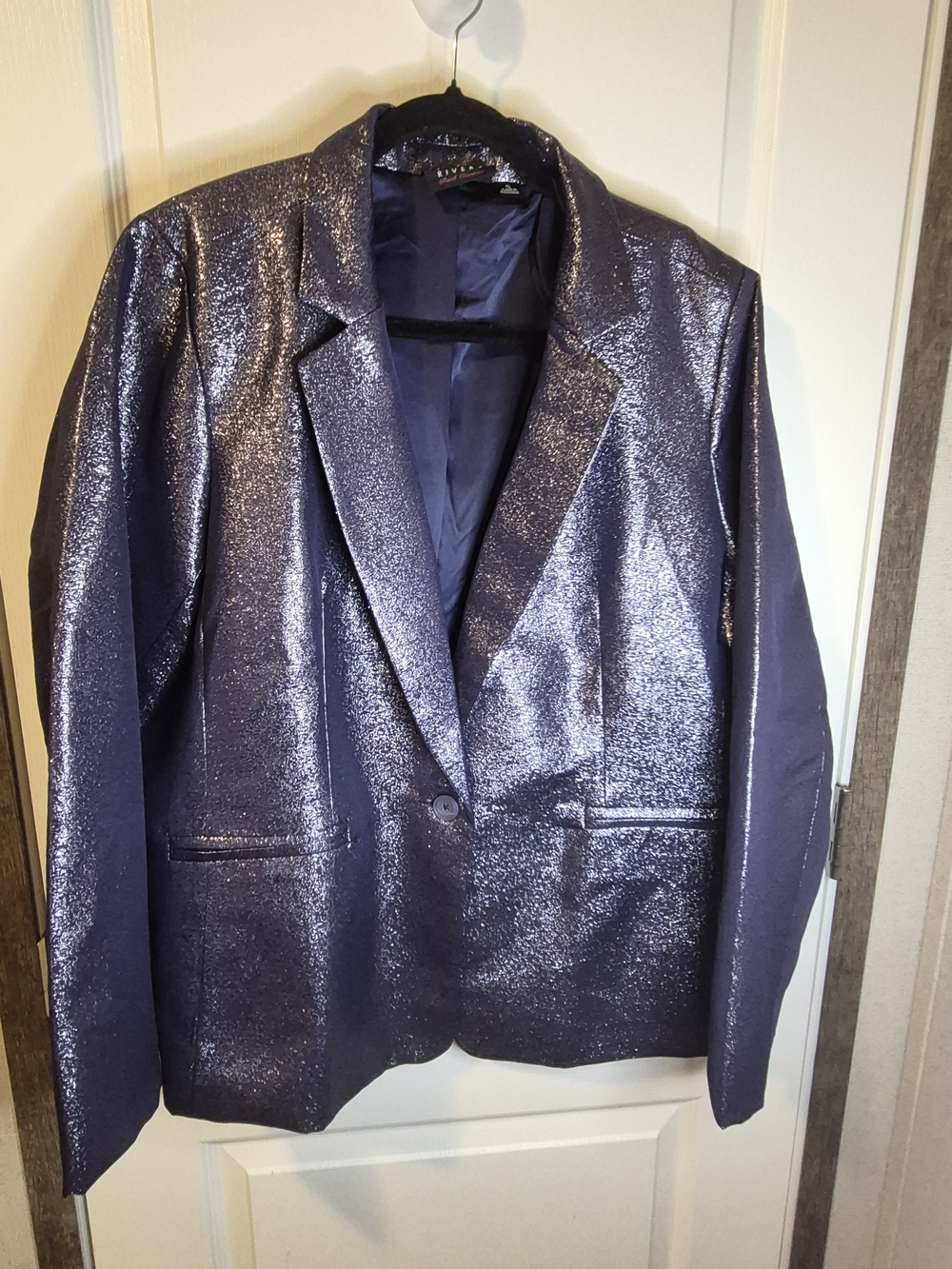 Joan Rivers Red Carpet Purple Shimmer Glitter Glam New Years Party Holiday Bling